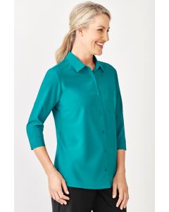 Ladies Florence 3/4 Sleeve Shirt - TEAL